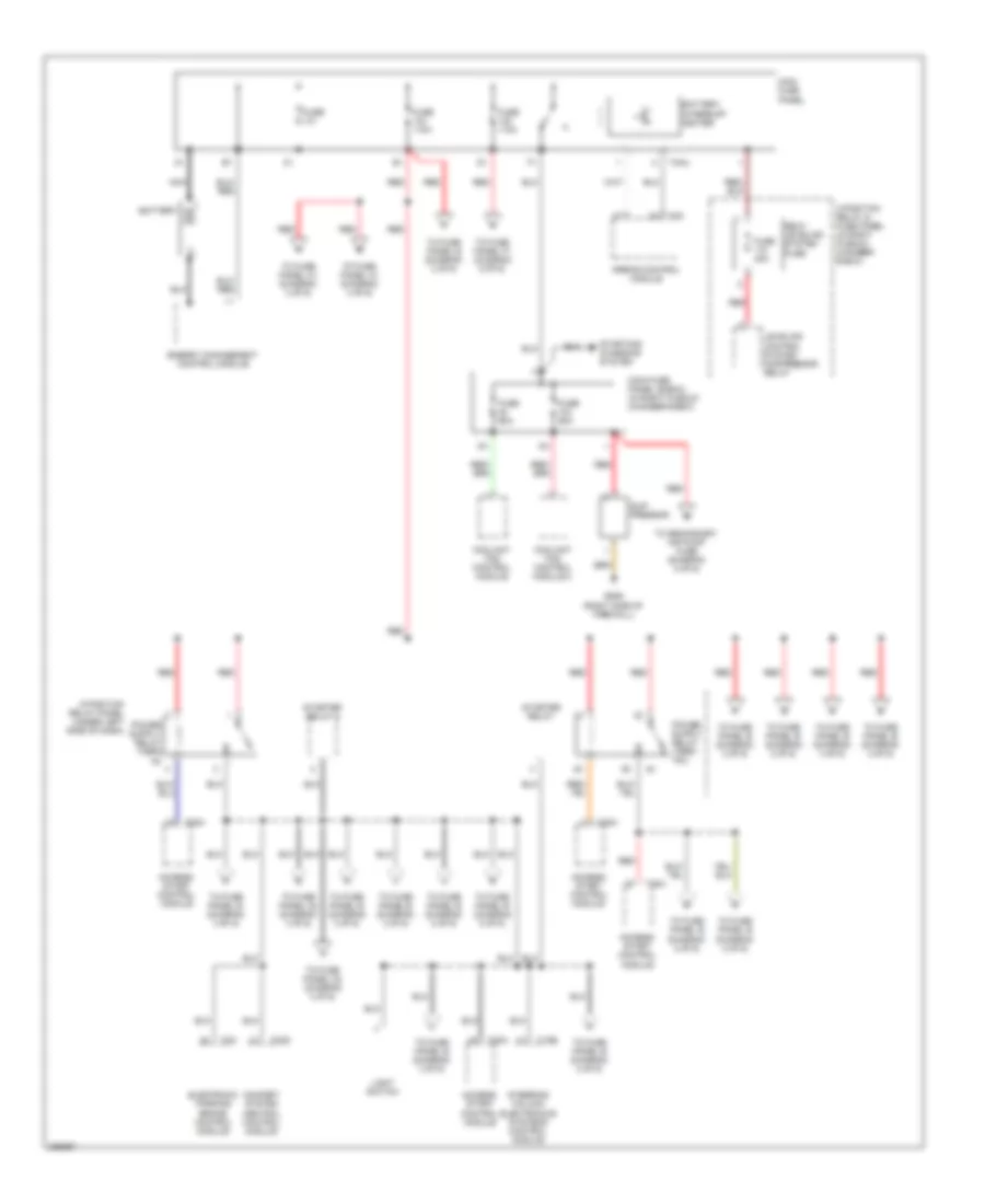 Power Distribution Wiring Diagram 1 of 6 for Audi S6 Quattro 2008