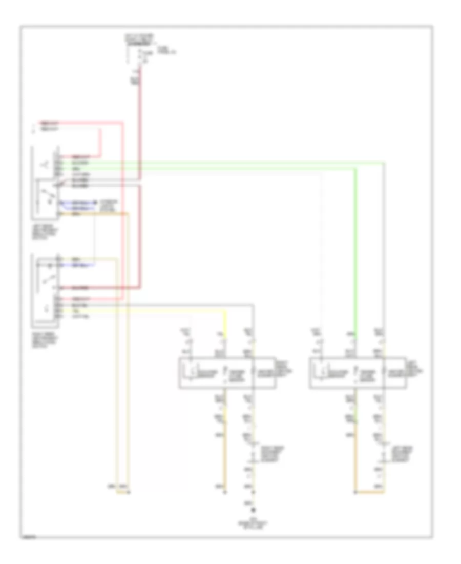 Heated Seats Wiring Diagram 2 of 2 for Audi S6 Quattro 2008