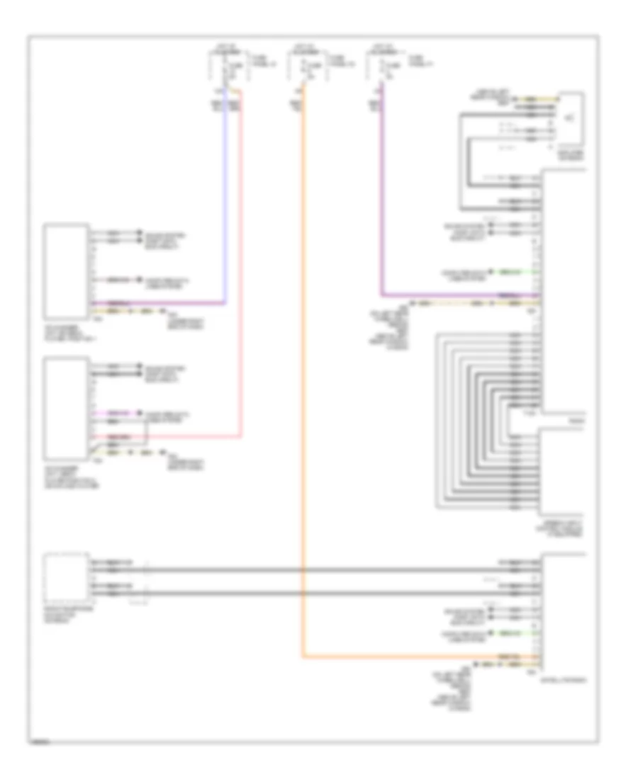Radio Wiring Diagram, with 6-Channel DSP Radio (2 of 2) for Audi S6 Quattro 2008