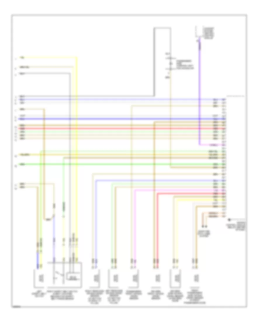 Supplemental Restraints Wiring Diagram 3 of 3 for Audi S6 Quattro 2008