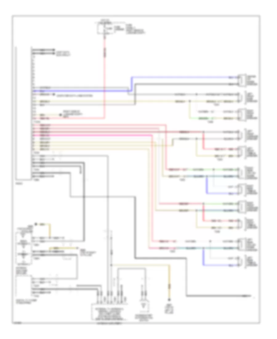Radio Wiring Diagram, Standard (1 of 2) for Audi Q7 TDI Premium 2014