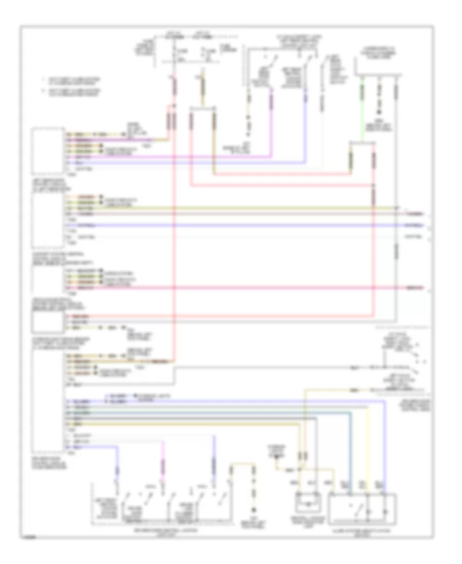 Anti-theft Wiring Diagram (1 of 2) for Audi Q7 TDI Premium 2014