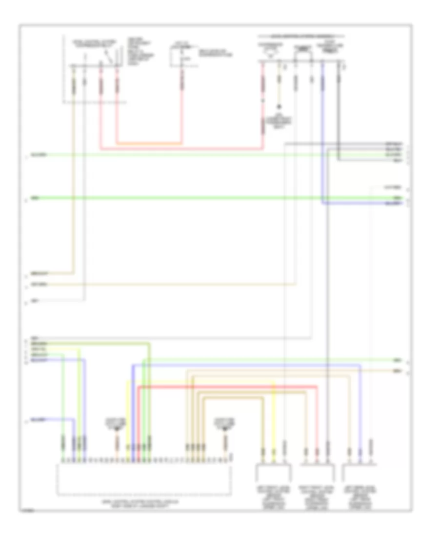 Electronic Suspension Wiring Diagram (2 of 3) for Audi Q7 TDI Premium 2014