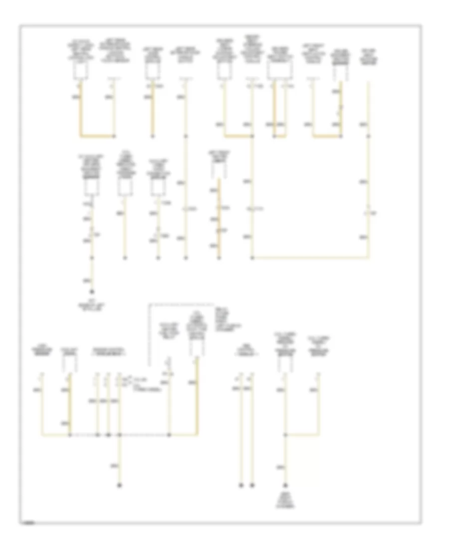 Ground Distribution Wiring Diagram 4 of 7 for Audi Q7 TDI Premium 2014