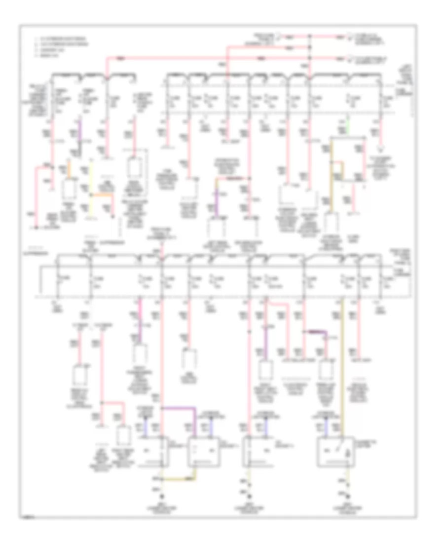3.0L SC, Power Distribution Wiring Diagram (2 of 7) for Audi Q7 TDI Premium 2014