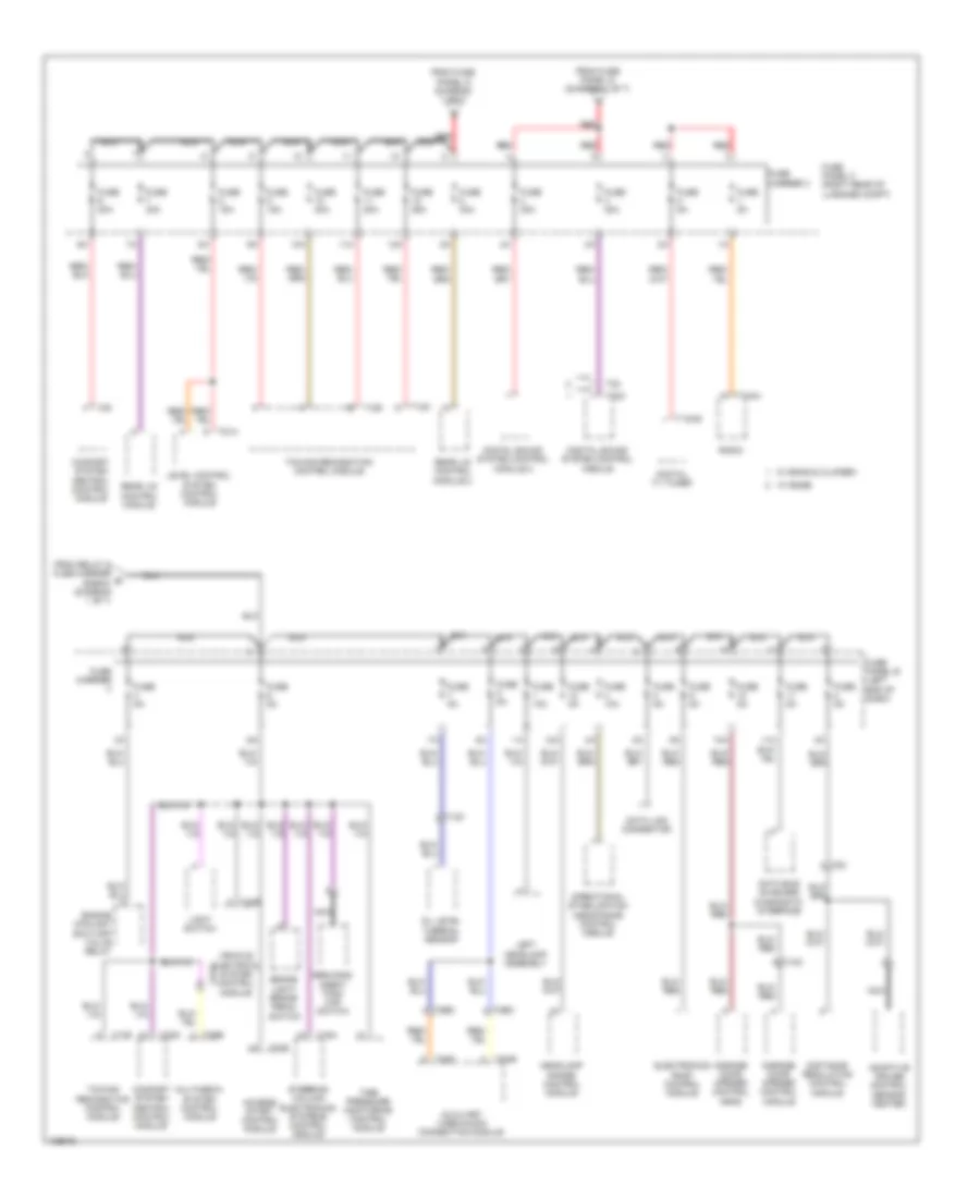 3.0L SC, Power Distribution Wiring Diagram (5 of 7) for Audi Q7 TDI Premium 2014