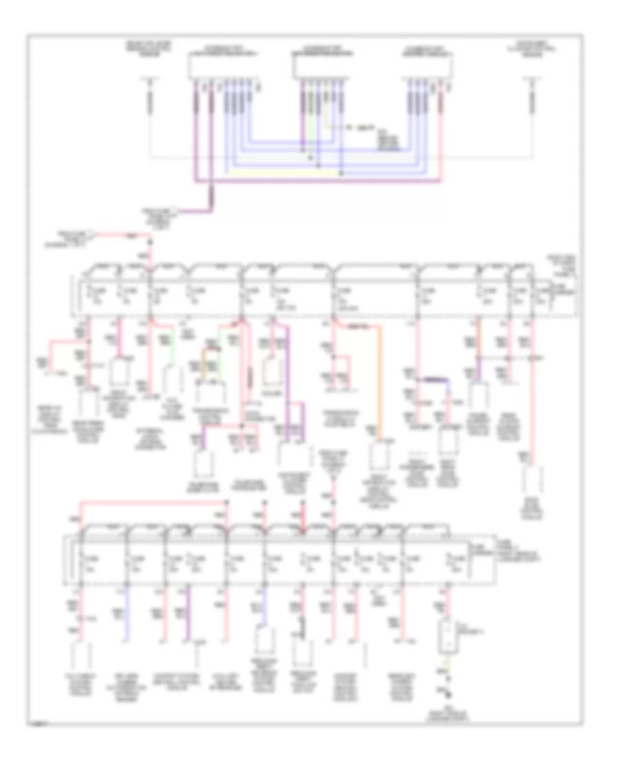 3.0L SC, Power Distribution Wiring Diagram (6 of 7) for Audi Q7 TDI Premium 2014