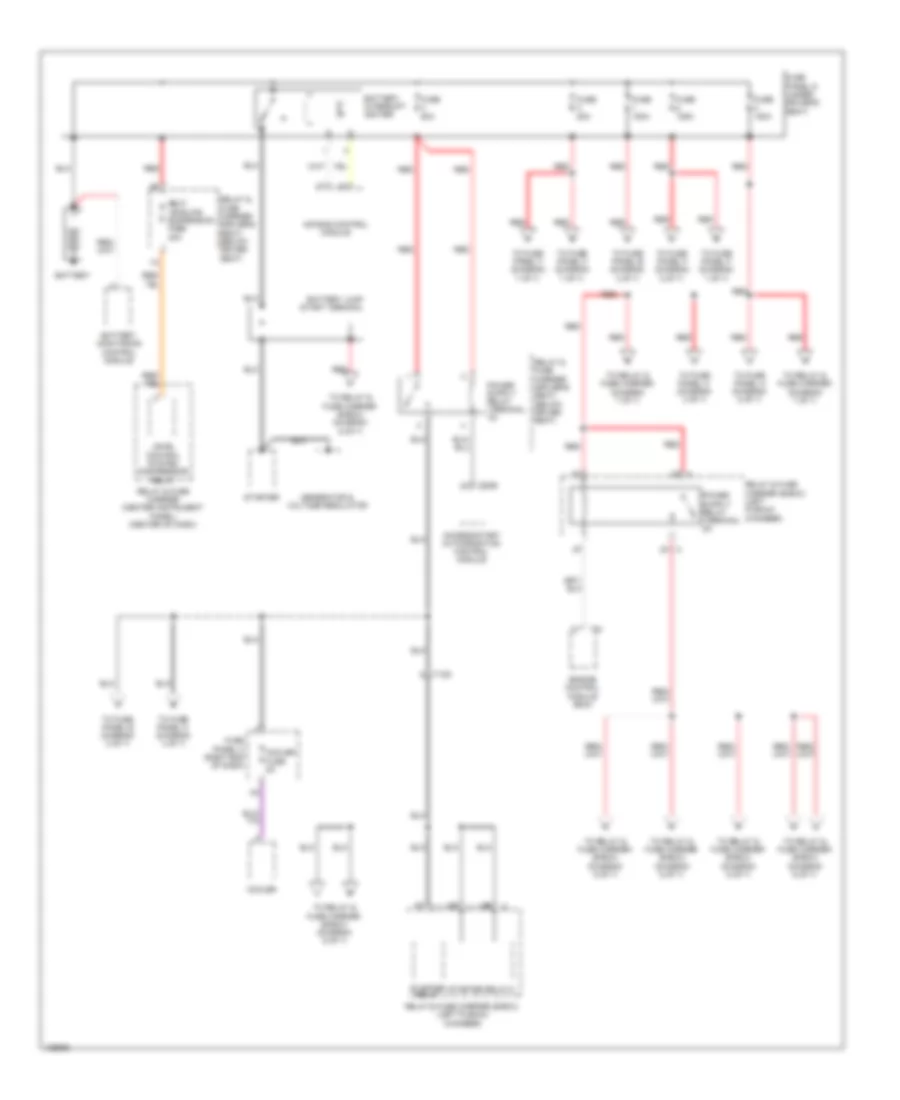 3.0L Turbo Diesel, Power Distribution Wiring Diagram (1 of 7) for Audi Q7 TDI Premium 2014