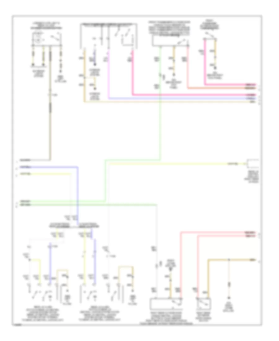 Power Door Locks Wiring Diagram (3 of 4) for Audi Q7 TDI Premium 2014