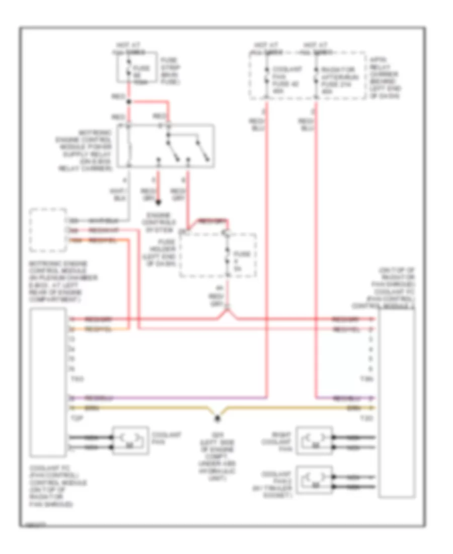 Cooling Fan Wiring Diagram for Audi S4 Quattro 2004