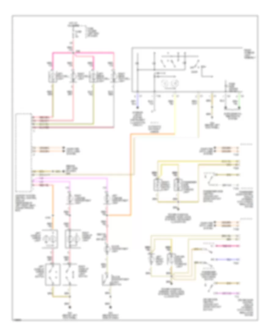 Courtesy Lamps Wiring Diagram, Convertible for Audi S4 Quattro 2004