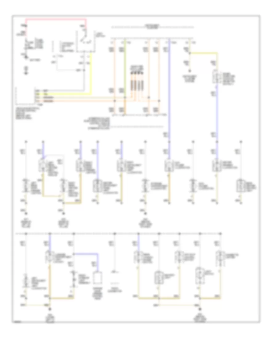 Instrument Illumination Wiring Diagram, without Convertible (1 of 2) for Audi S4 Quattro 2004
