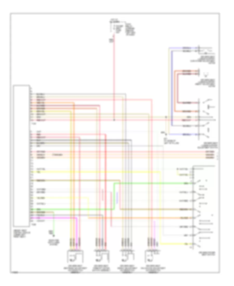 Memory Systems Wiring Diagram, without Convertible (1 of 2) for Audi S4 Quattro 2004
