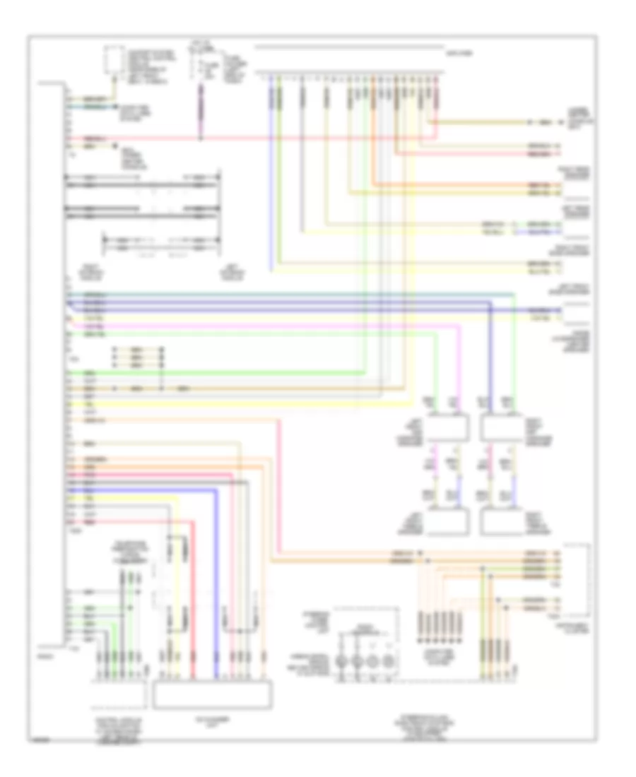 Radio Wiring Diagram, with Convertible, without Bose for Audi S4 Quattro 2004