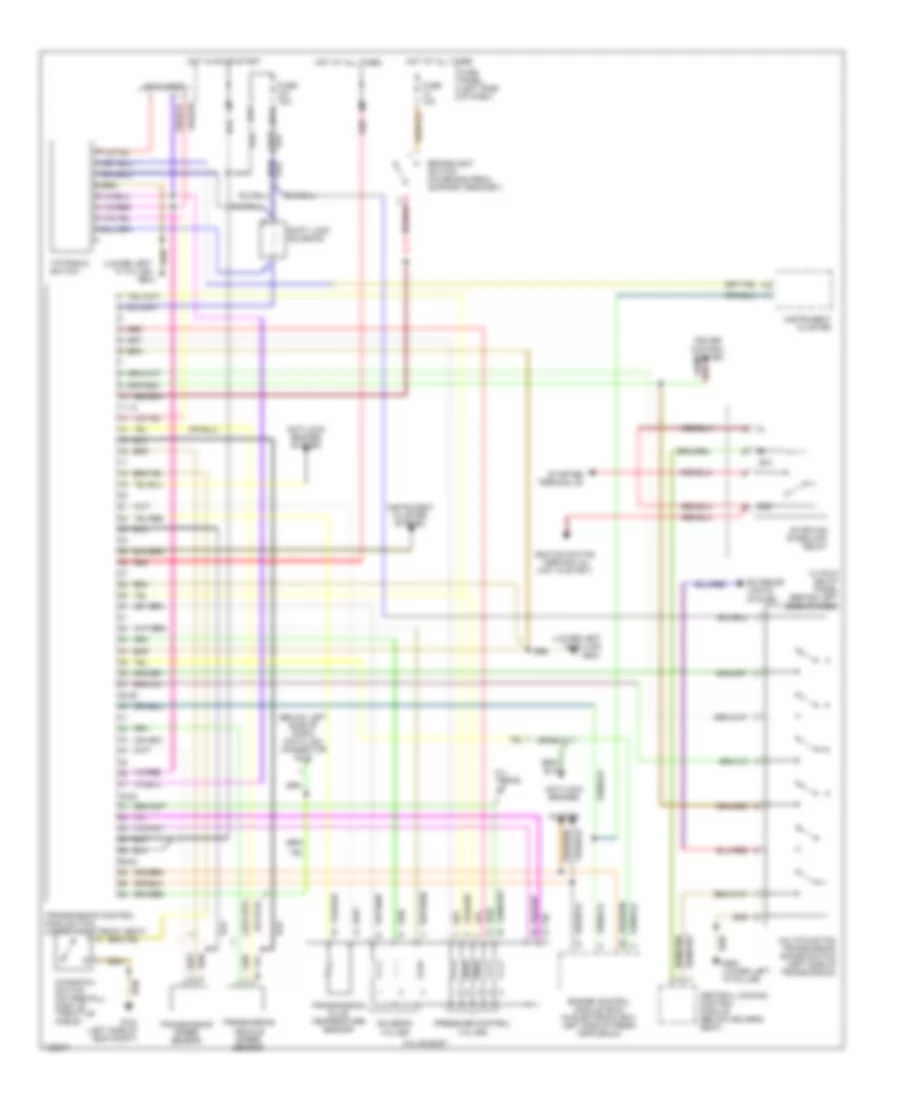 A T Wiring Diagram for Audi A6 1999