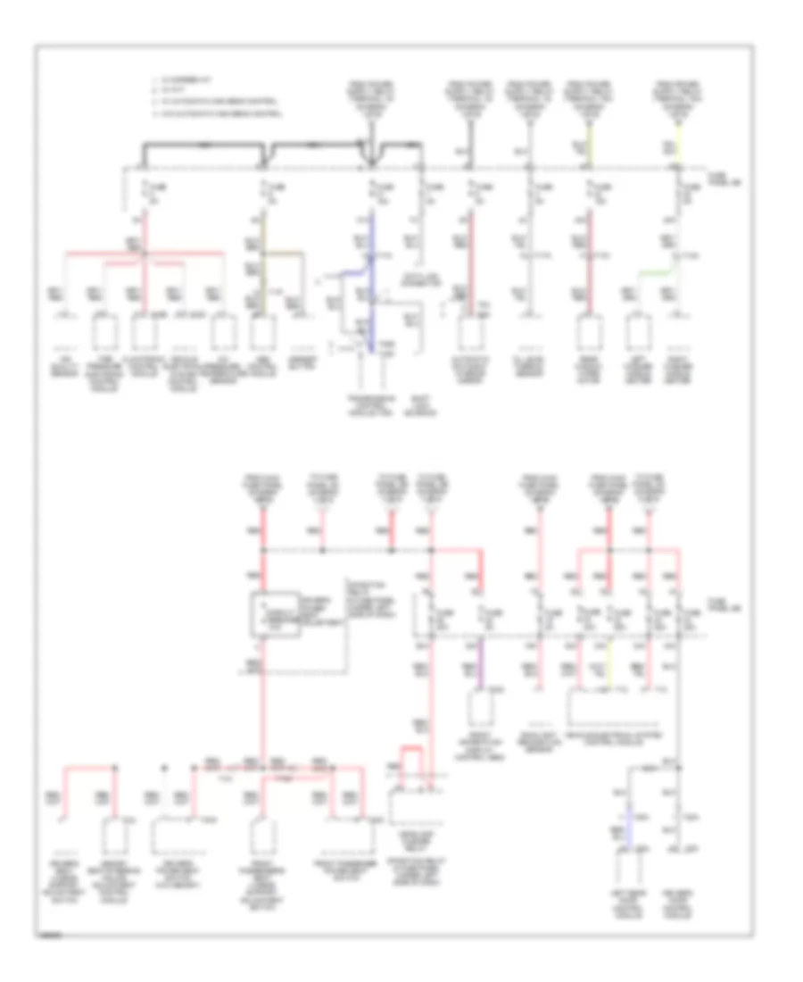 Power Distribution Wiring Diagram (2 of 6) for Audi A6 4.2 Quattro 2011