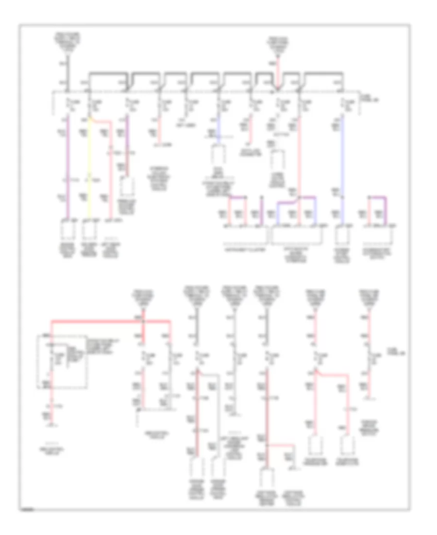 Power Distribution Wiring Diagram (3 of 6) for Audi A6 4.2 Quattro 2011