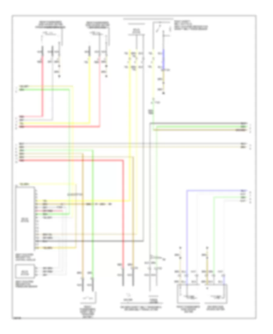 Supplemental Restraints Wiring Diagram (2 of 3) for Audi A6 4.2 Quattro 2011