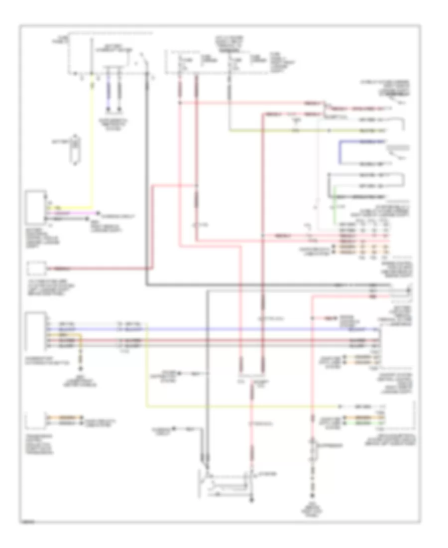 Starting Wiring Diagram for Audi A8 2013