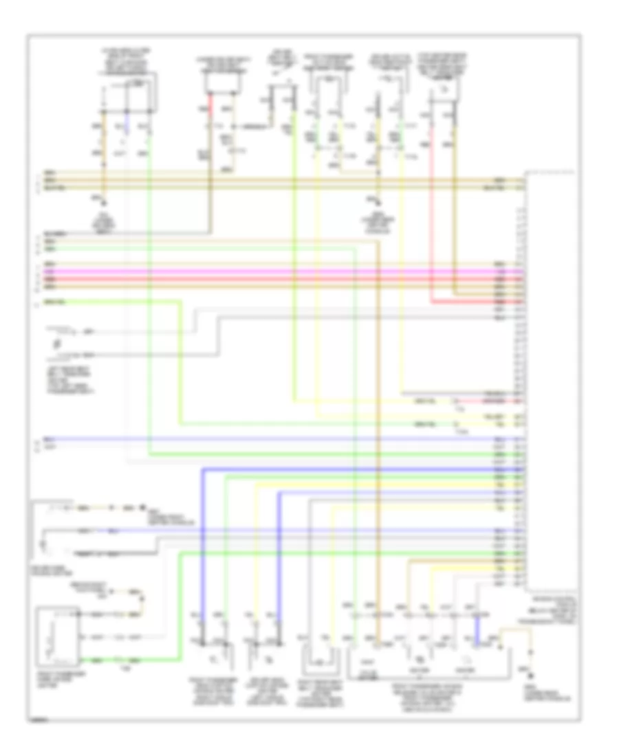 Supplemental Restraints Wiring Diagram 3 of 3 for Audi A8 2013