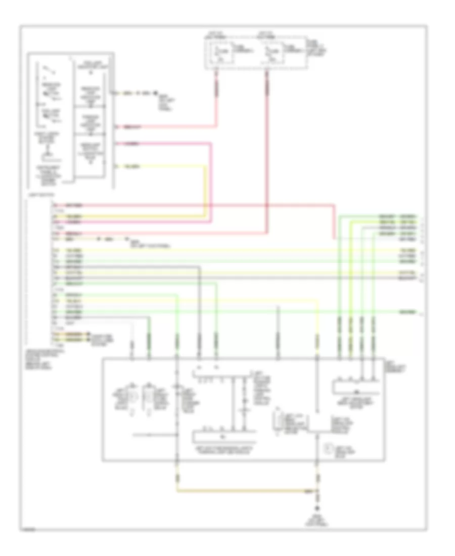 Headlights Wiring Diagram with HID without Cornering Headlights 1 of 2 for Audi A8 2013