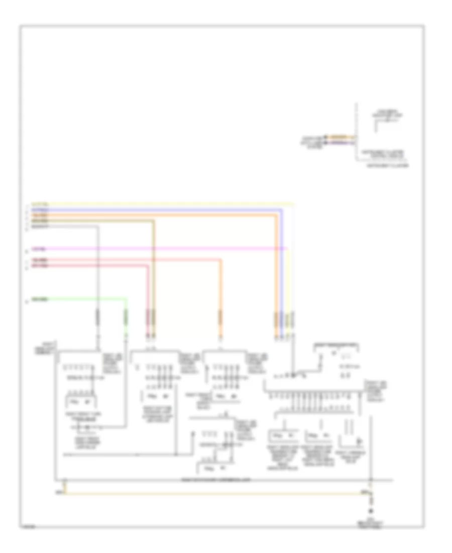 Headlights Wiring Diagram without HID Headlamps 2 of 2 for Audi A8 2013