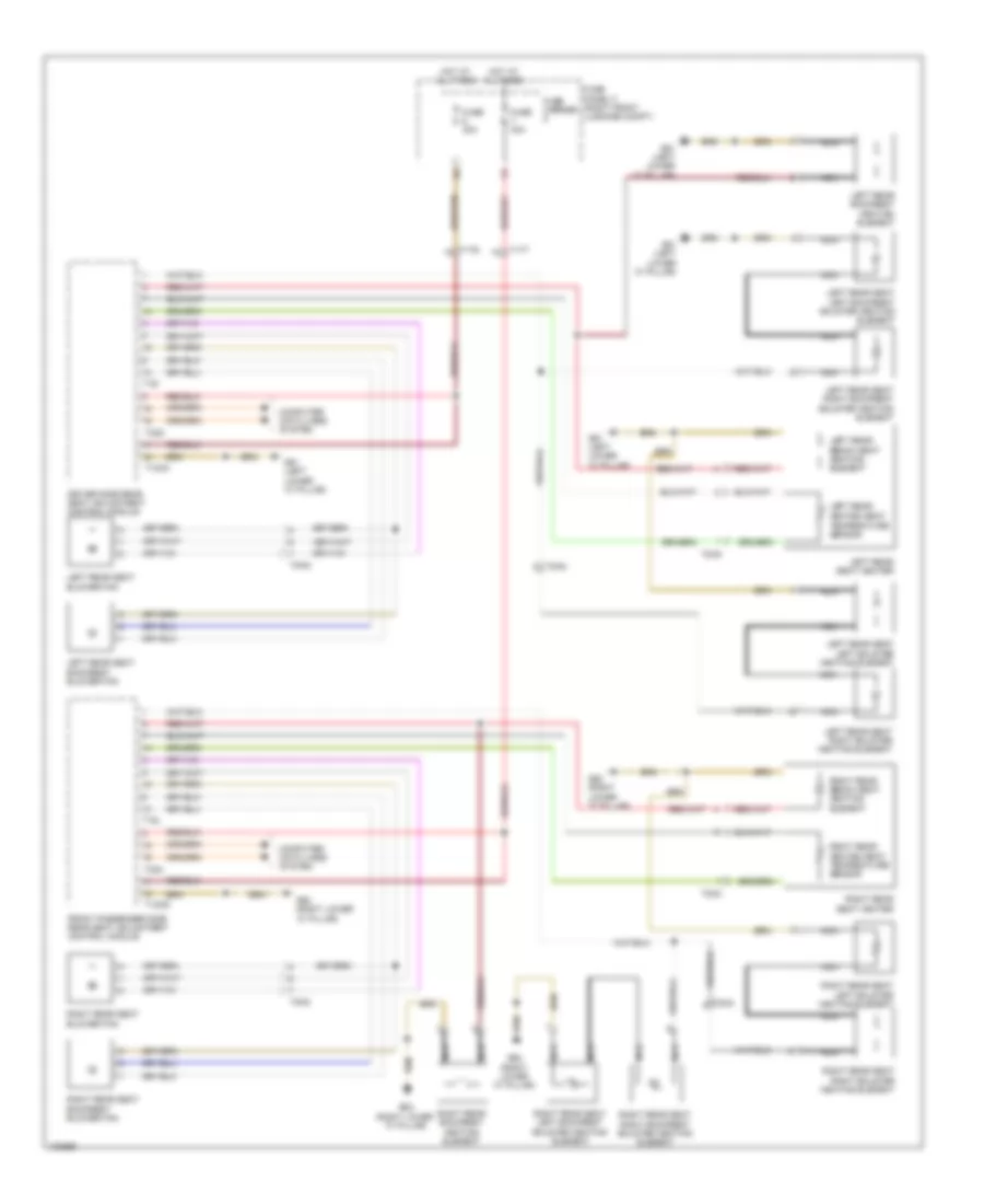 Rear Heated Seats Wiring Diagram for Audi A8 2013