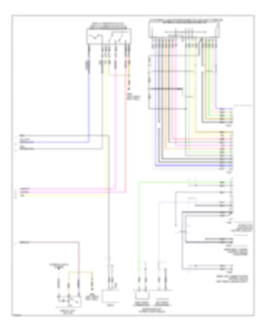 Multimedia Interface Wiring Diagram 2 of 2 for Audi A8 2013