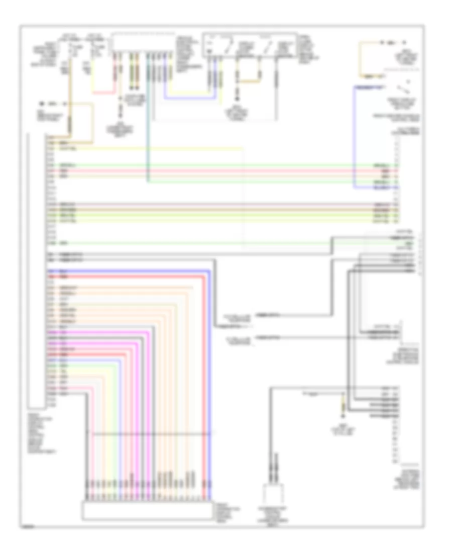 Navigation Wiring Diagram, Base Radio (1 of 4) for Audi S8 Quattro 2008