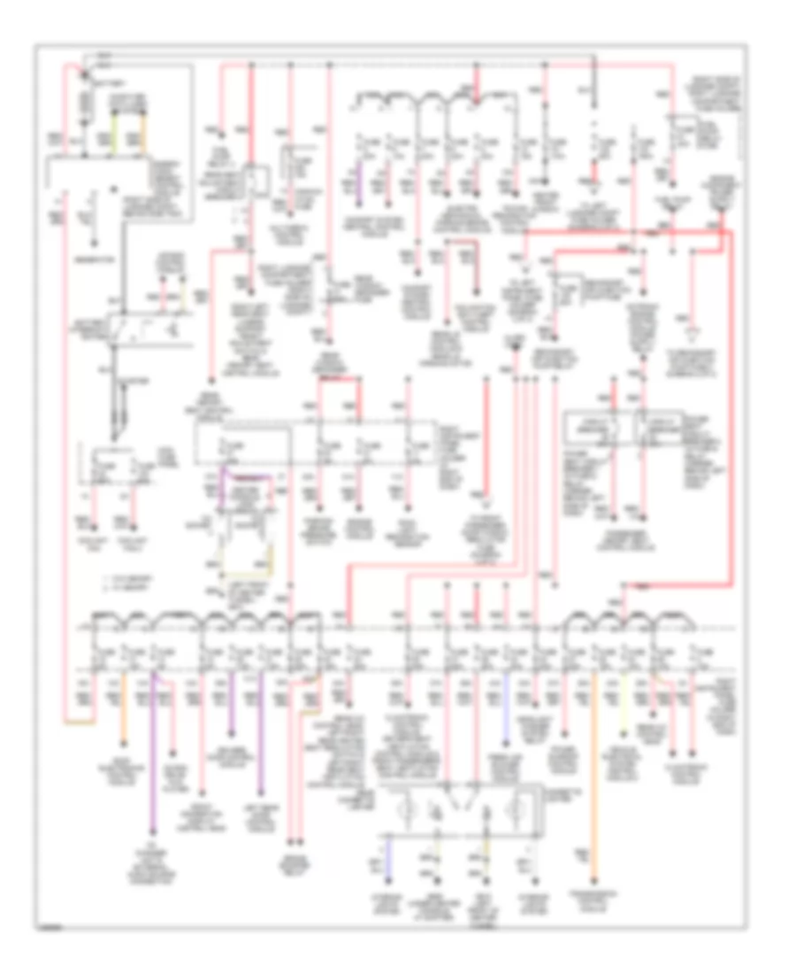Power Distribution Wiring Diagram 1 of 3 for Audi S8 Quattro 2008