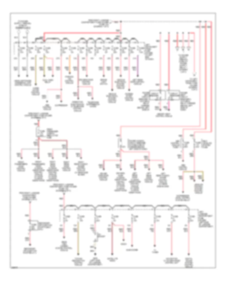 Power Distribution Wiring Diagram 2 of 3 for Audi S8 Quattro 2008