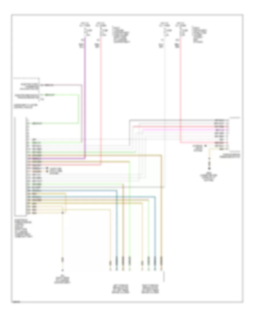 Park Brake Release Wiring Diagram for Audi S8 Quattro 2008