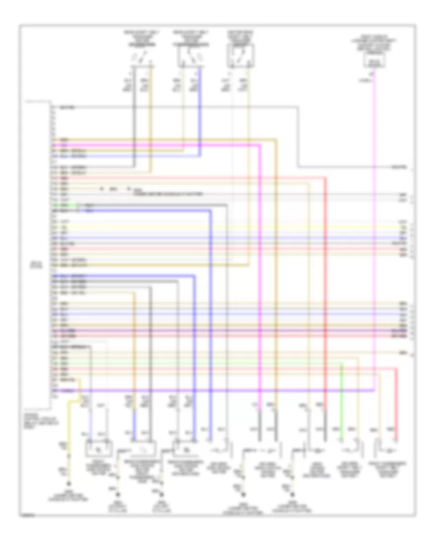 Supplemental Restraints Wiring Diagram 1 of 3 for Audi S8 Quattro 2008