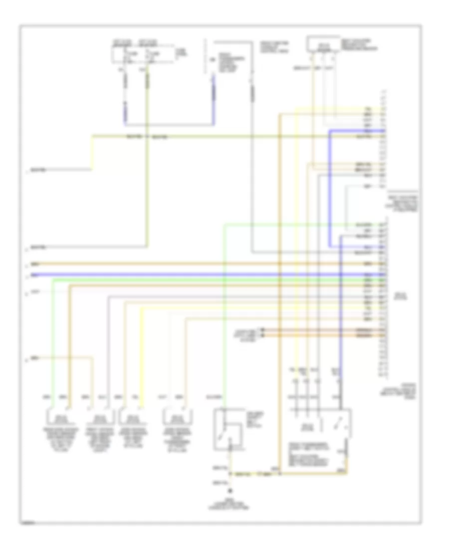 Supplemental Restraints Wiring Diagram 3 of 3 for Audi S8 Quattro 2008