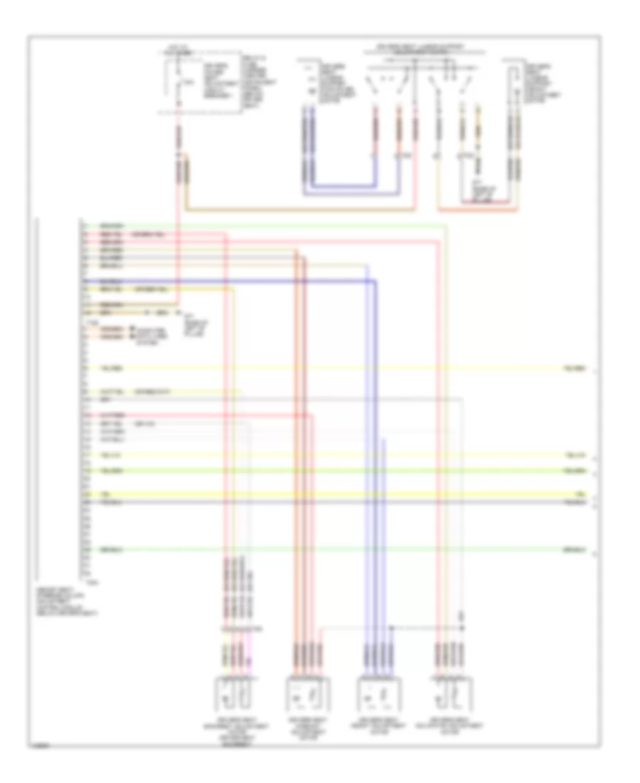 Driver s Memory Seat Wiring Diagram 1 of 2 for Audi Q7 TDI Premium Plus 2014