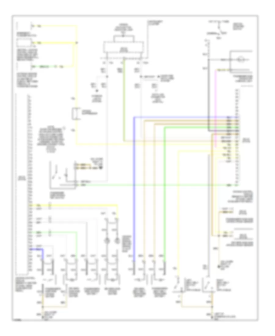 Supplemental Restraints Wiring Diagram for Audi TT 2004