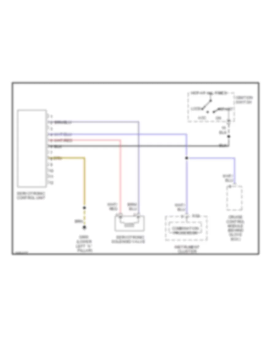 Electronic Power Steering Wiring Diagram for Audi A6 Avant Quattro 1999