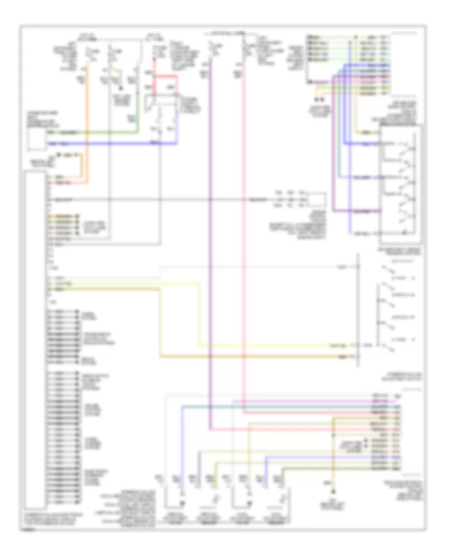 Steering Column Memory Wiring Diagram for Audi A8 2011