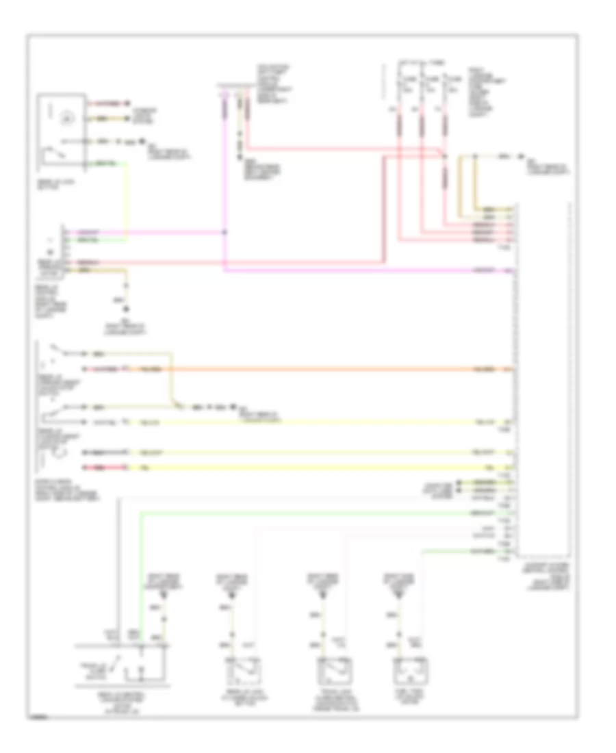 Trunk  Fuel Door Release Wiring Diagram for Audi A8 2011
