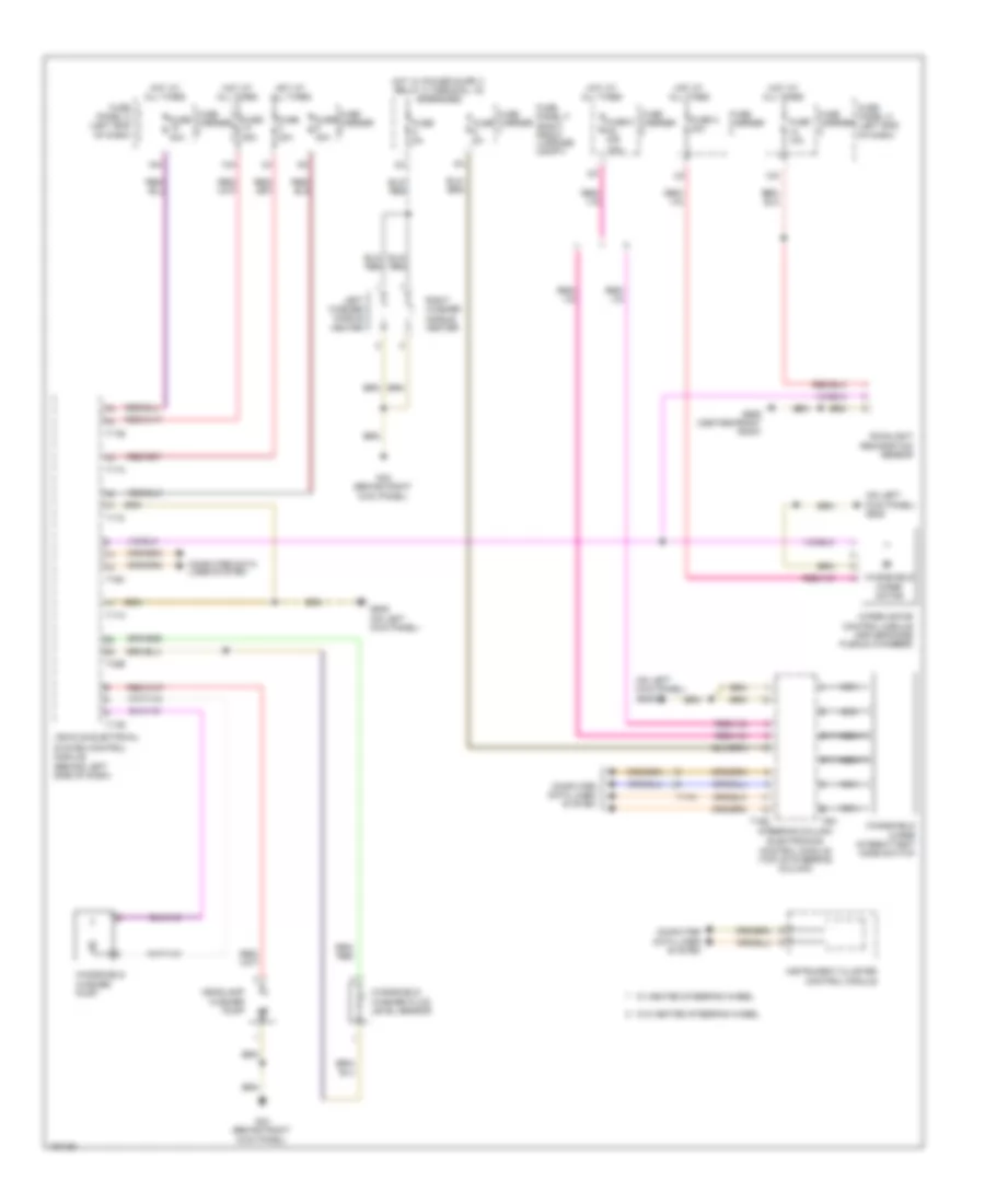 Wiper Washer Wiring Diagram for Audi A8 L 2013