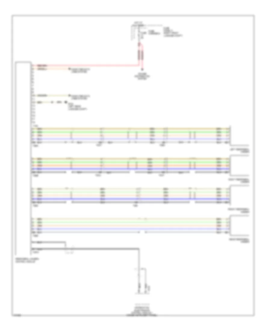 Peripheral Camera Wiring Diagram for Audi A8 L 2013