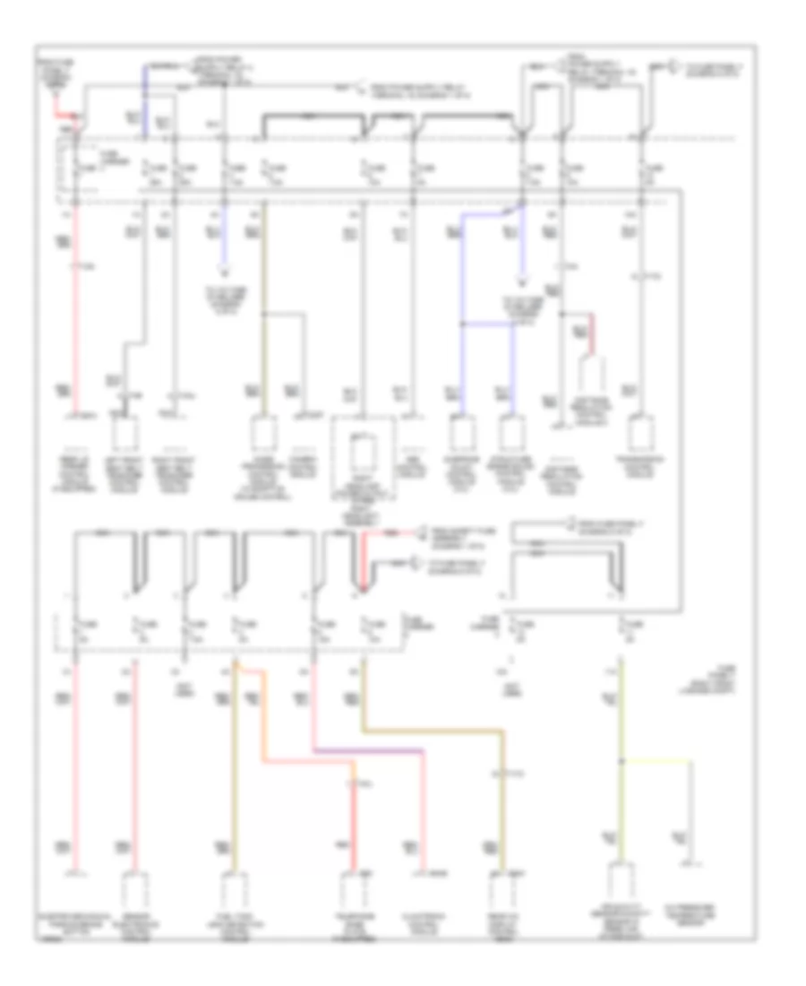 Power Distribution Wiring Diagram (5 of 8) for Audi A8 L 2013