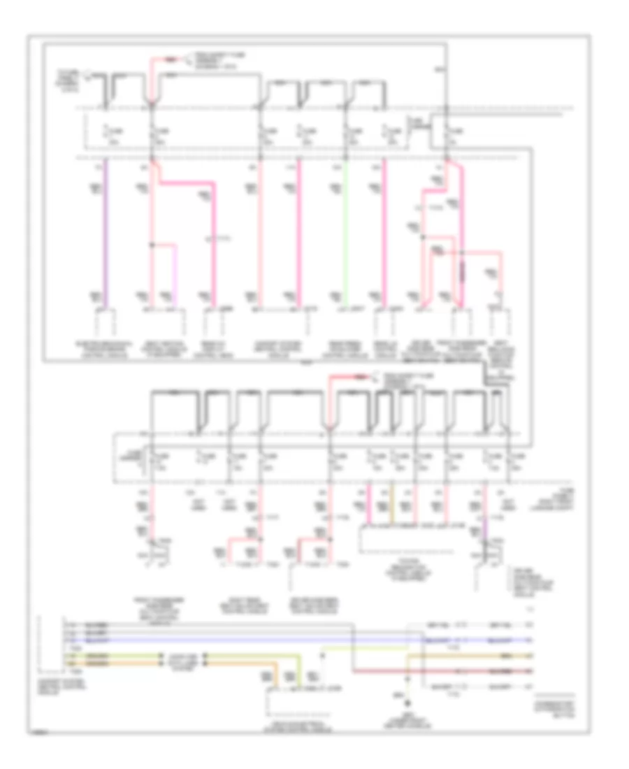 Power Distribution Wiring Diagram 7 of 8 for Audi A8 L 2013