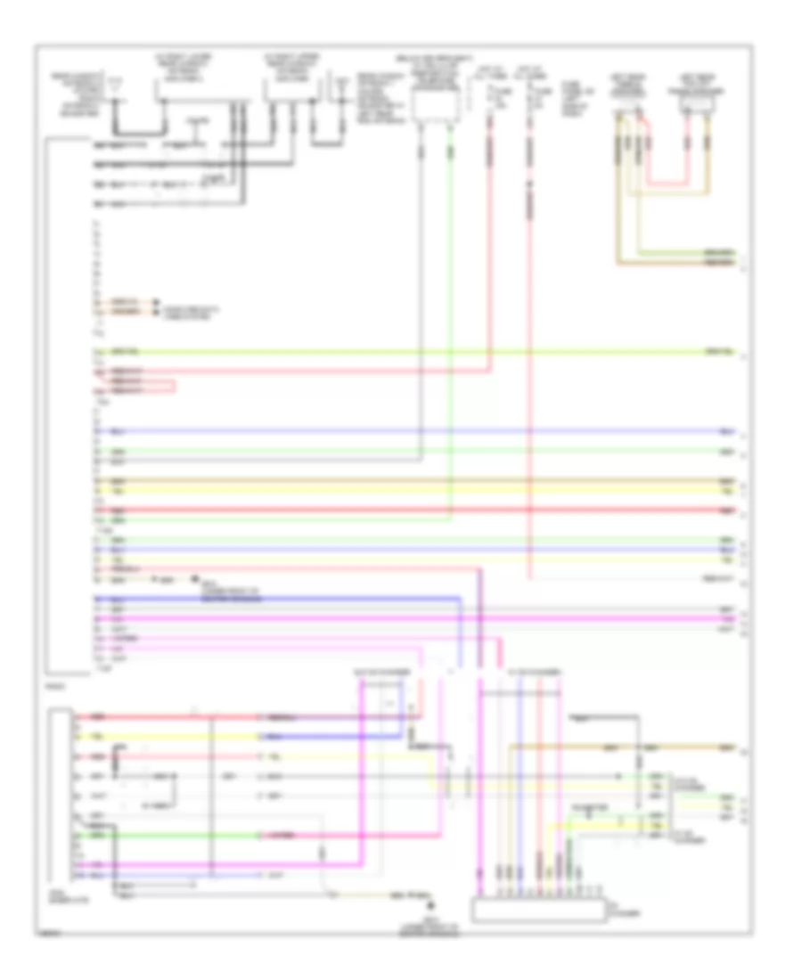 Radio Wiring Diagram without BOSE 1 of 2 for Audi TT 2008