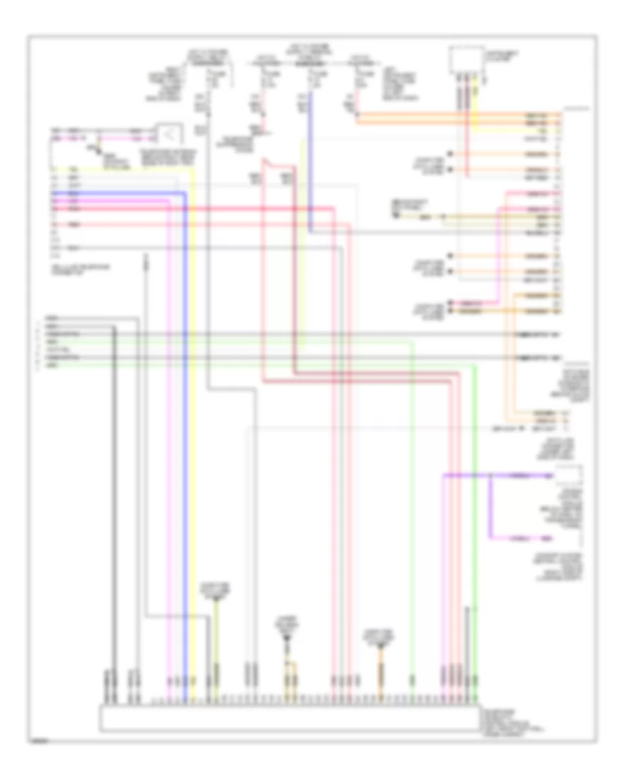 Navigation Wiring Diagram, Base Radio (4 of 4) for Audi A8 L 2011