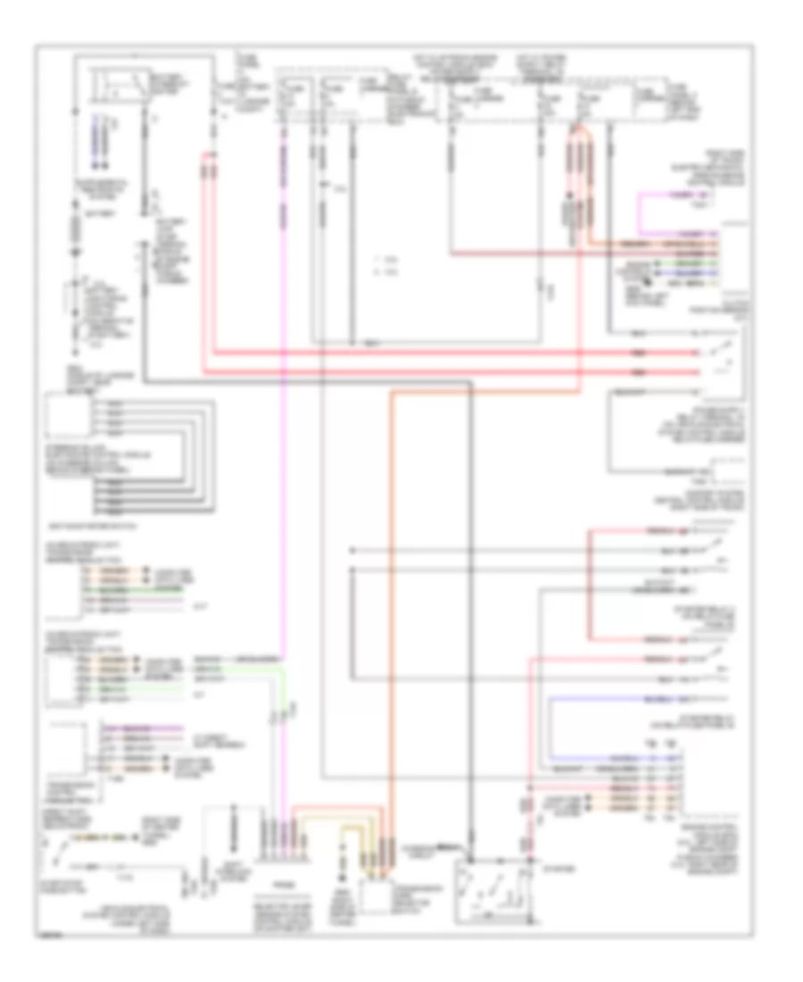 Starting Wiring Diagram for Audi allroad Premium 2013