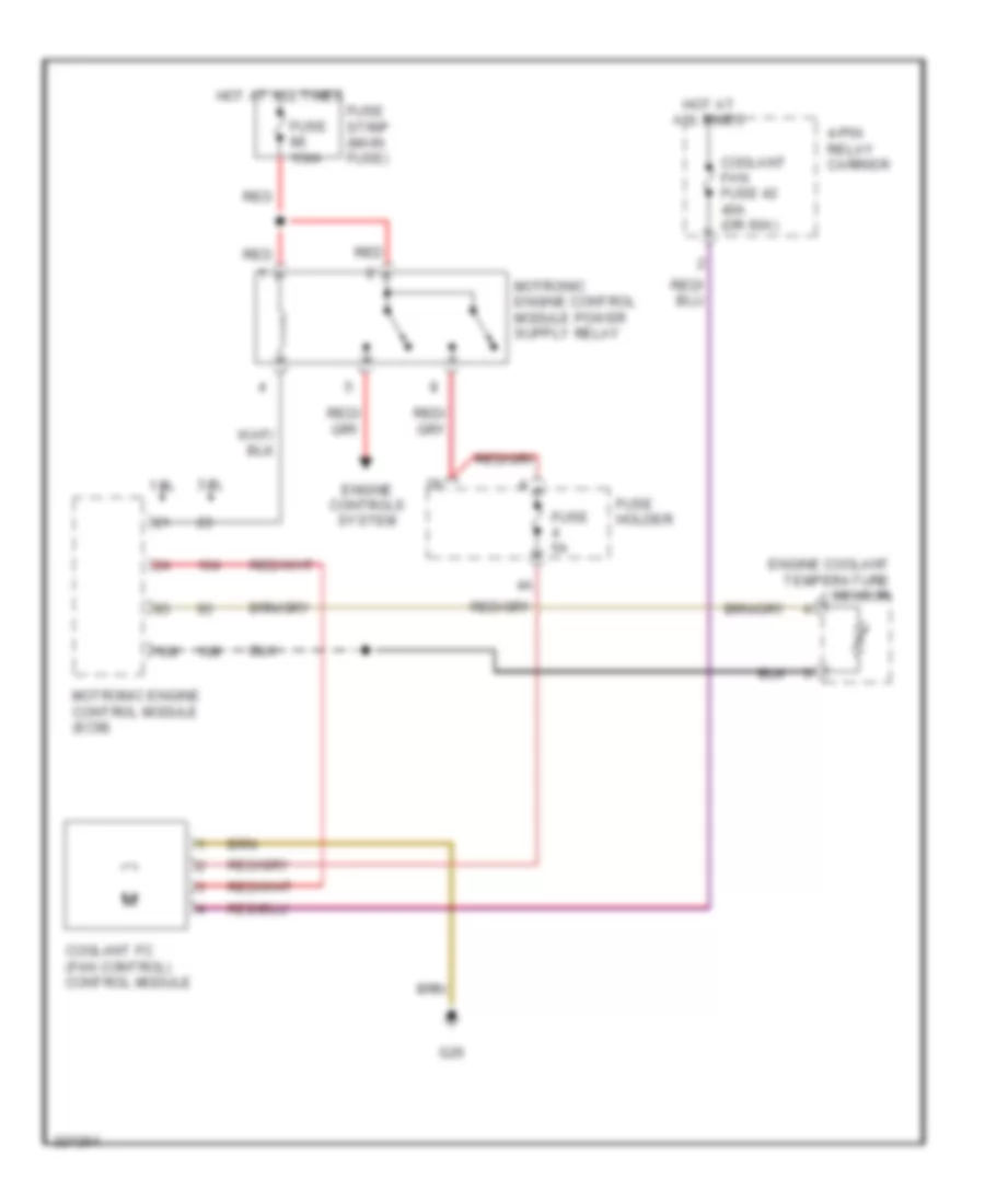 Cooling Fan Wiring Diagram for Audi A4 2005