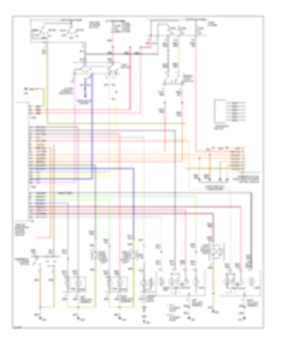 Exterior Lamps Wiring Diagram, Avant Early Production (High Line) for Audi A4 2005
