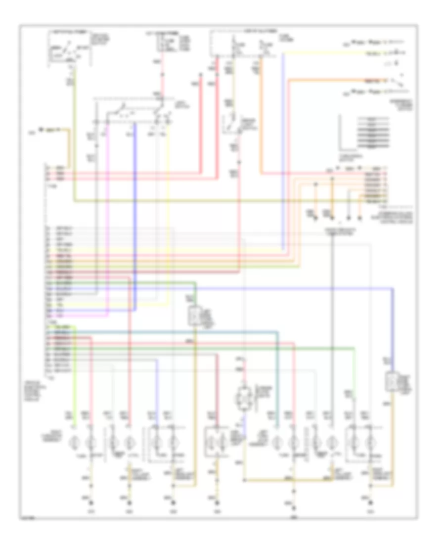 Exterior Lamps Wiring Diagram, Avant Late Production for Audi A4 2005