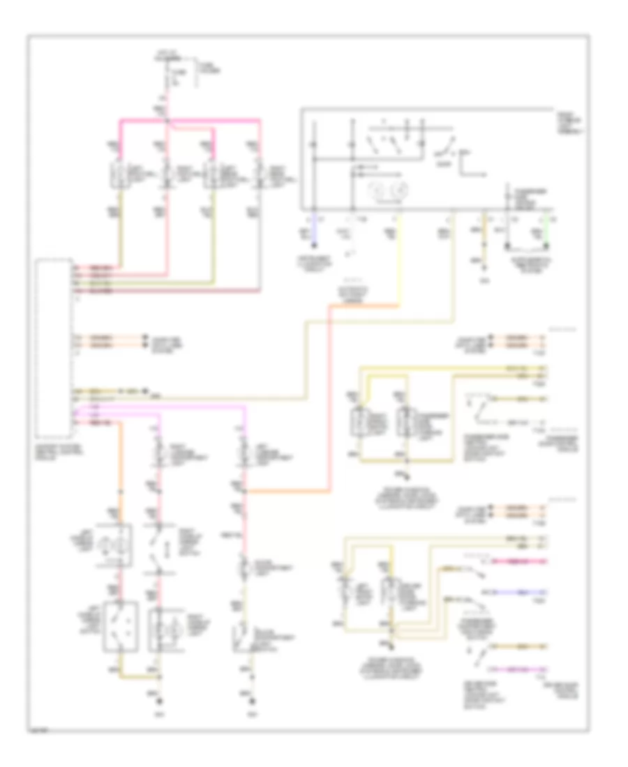 Courtesy Lamps Wiring Diagram, Convertible for Audi A4 2005